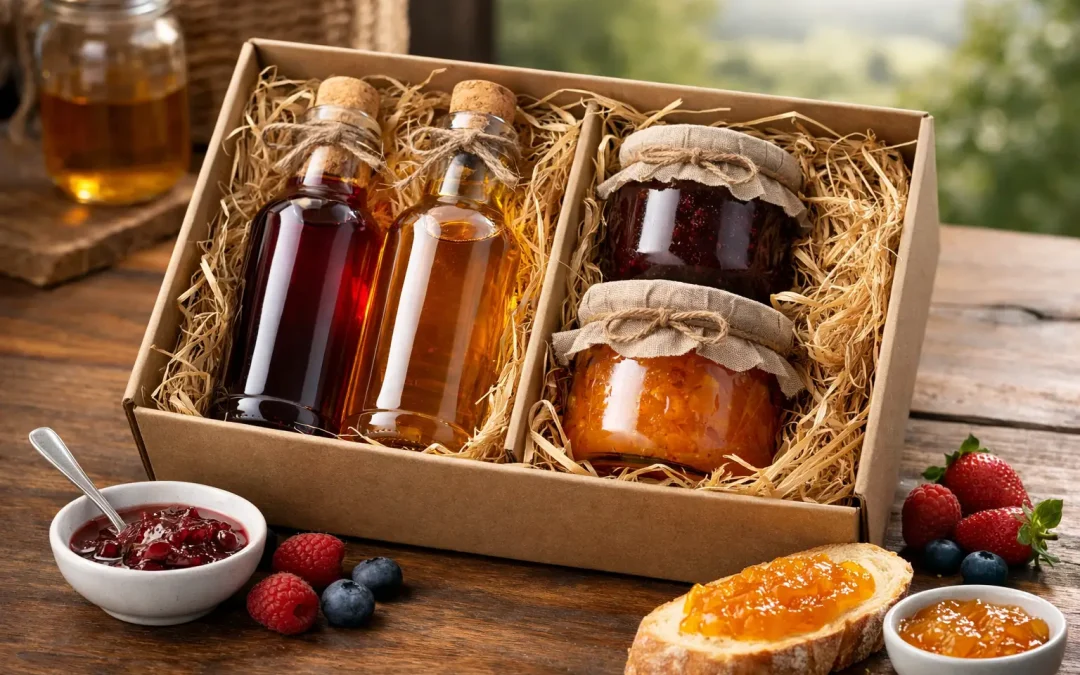 Geschenkset Sirup und Konfitüre mit Herkunft